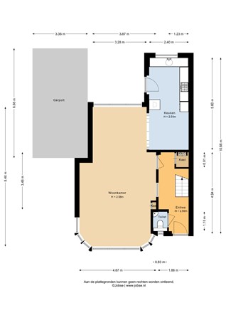 Floorplan - Noorderzate 5, 3752 GB Bunschoten-Spakenburg